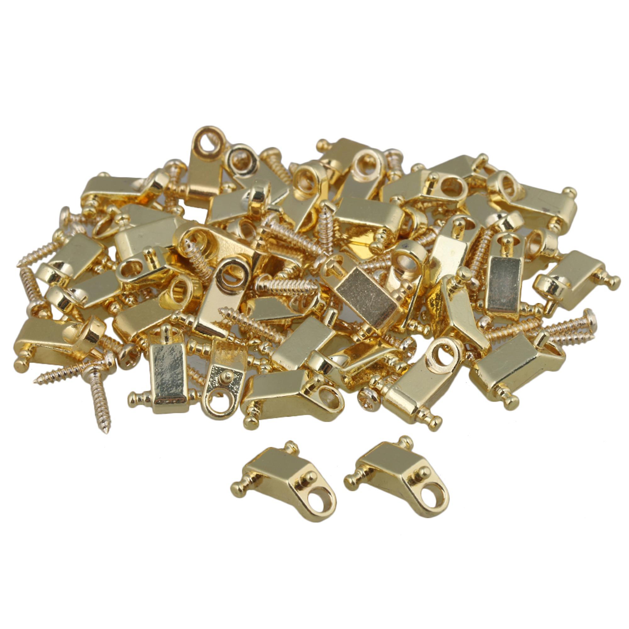 200pcs String Retainers Roller String Trees Golden for Electric Guitar