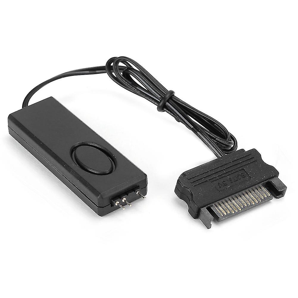 RF Remote Control Fan Light Controller PC Accessories 5V Symphony ARGB Black SATA‑Pin(Black )