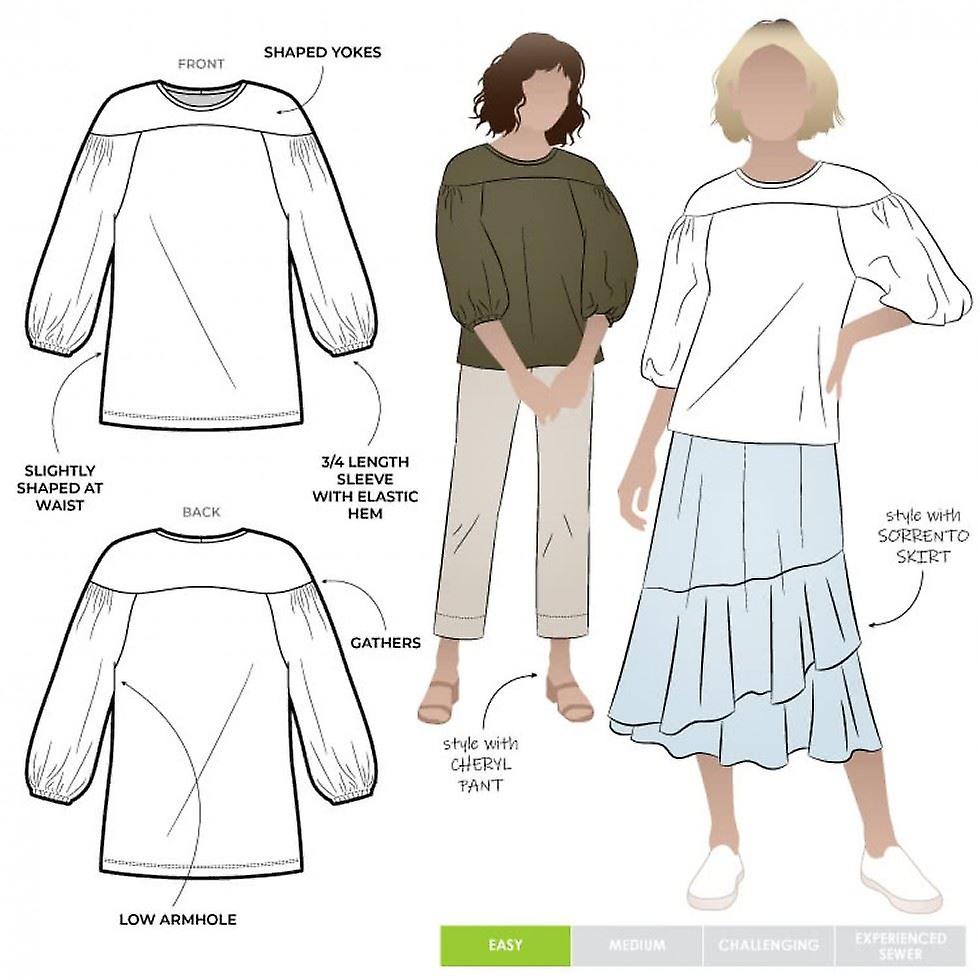 Style Arc Sewing Pattern Lorna Knit Top Sizes 18-30