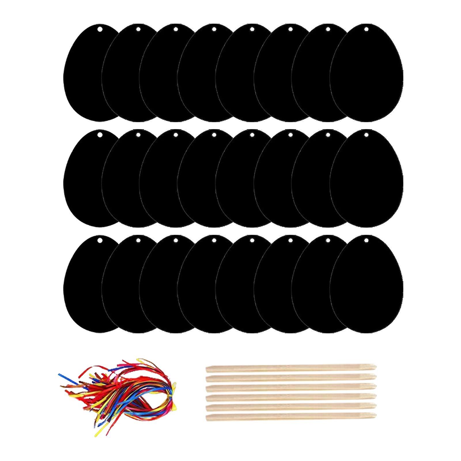 24x Pâques Scratch Paper Scratch Card Coloriage coloré Art pour les faveurs de fête