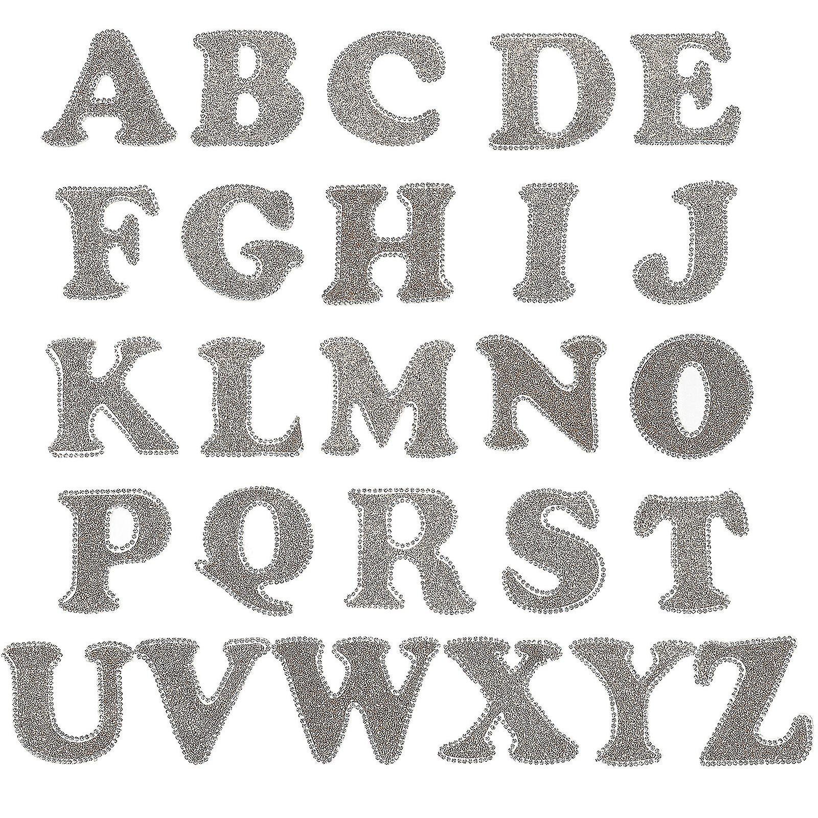 26pcs Letter Patches Ironing On Letter Patches Diy Iron On Letters Clothes Iron On Patches For Diy
