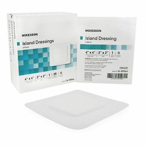 McKesson 胶粘剂敷料 4 X 4 英寸聚丙烯 / 人造丝方形白色无菌,1 个装(1 包)