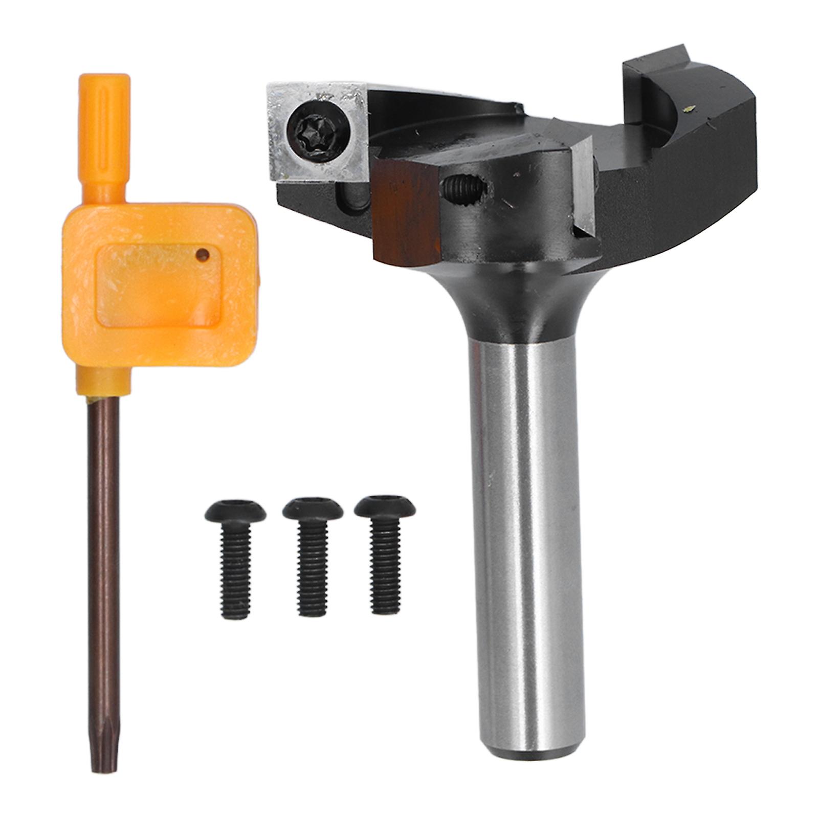 Spoilboard Surfacing Router Bit 3 Blade Wood Planer Bits Woodworking Tools 1/2in Shank