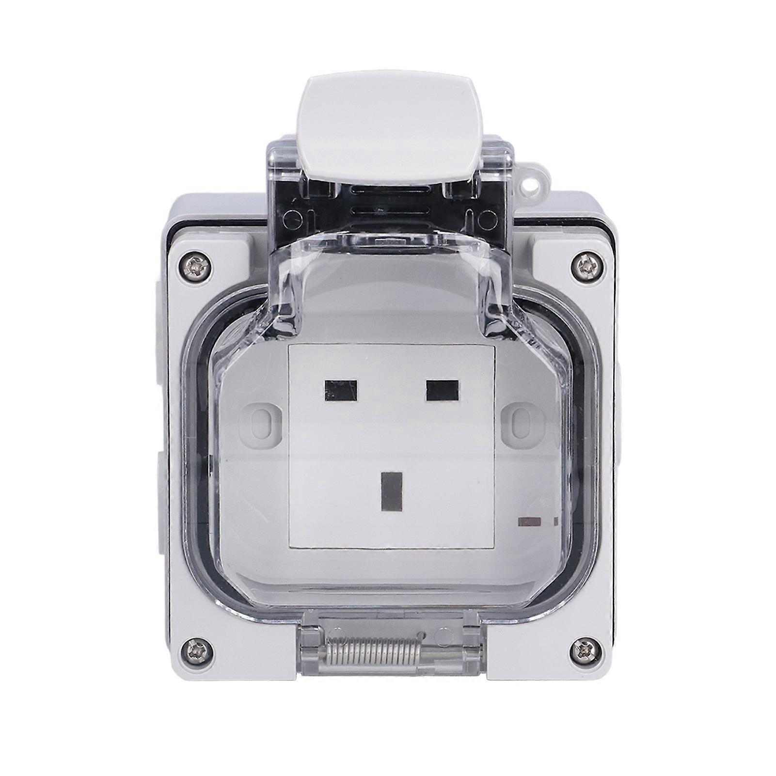 Weatherproof In Use Outlet Outside Use Socket for Garden Commercial Applications IP66 250V 13A