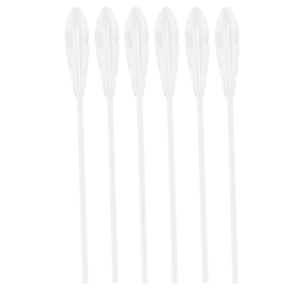 6pcs Acrylic Fishing Floats Large Sinking Eco-Friendly Transparent White (5g)