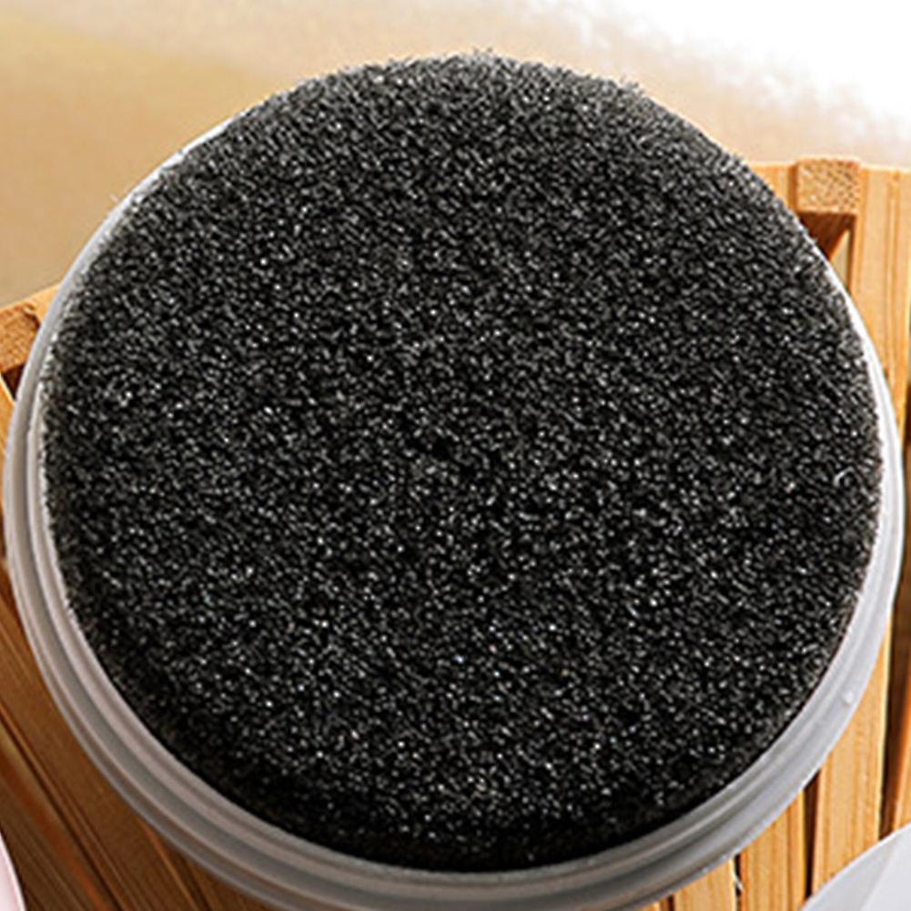 Double-Sided Sponge Shoe Brush 7x3.8cm White Soft Cleaner