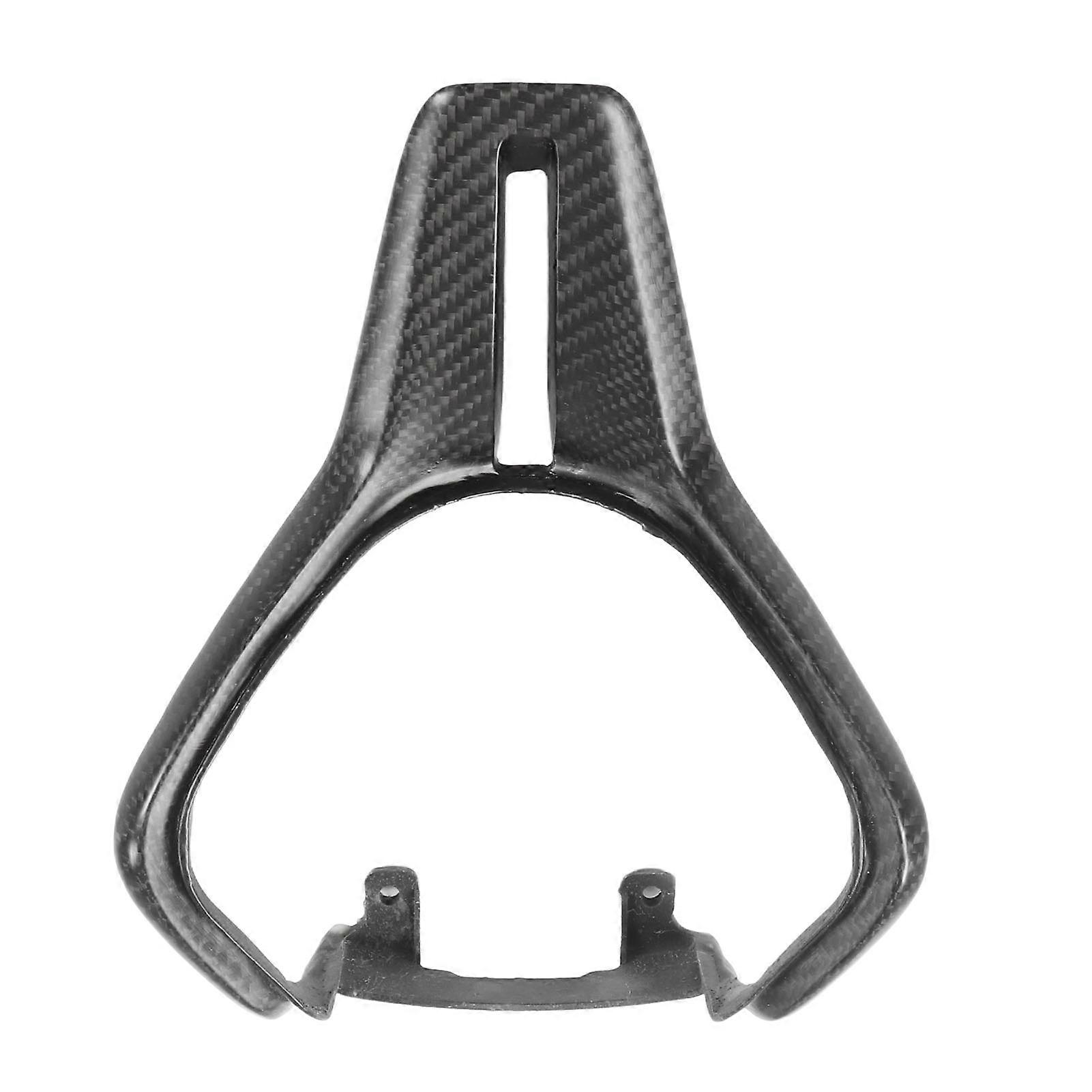 Steering Wheel Frame Panel Carbon Fiber Overlay Decoration Trim Replacement for Infiniti Q50 Q60 Matte
