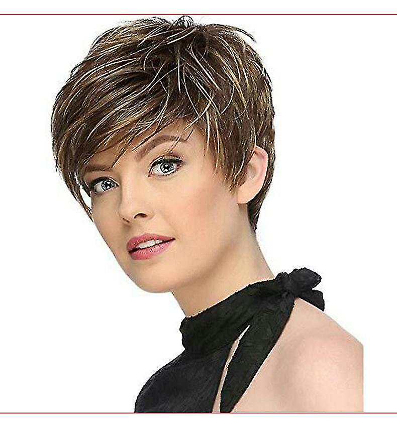 Gradient Peruk Kort Hår Kvinnor Peruk Blond