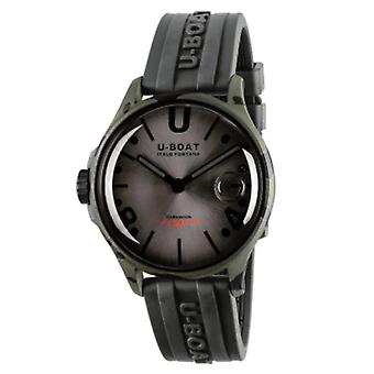 Darkmoon 40mm grey black camouflage reloj para Hombre Analógico de Cuarzo suizo con brazalete de Silicona 9551