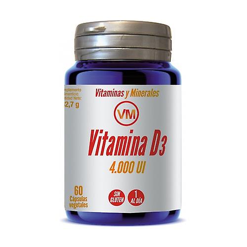 Vitamin D3 (4,000 IU) 60 vegetable capsules