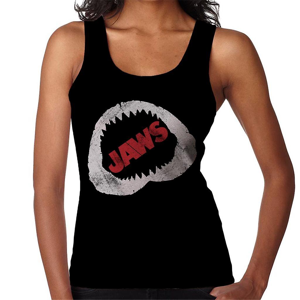 Jaws Bite Red Text Women's Vest