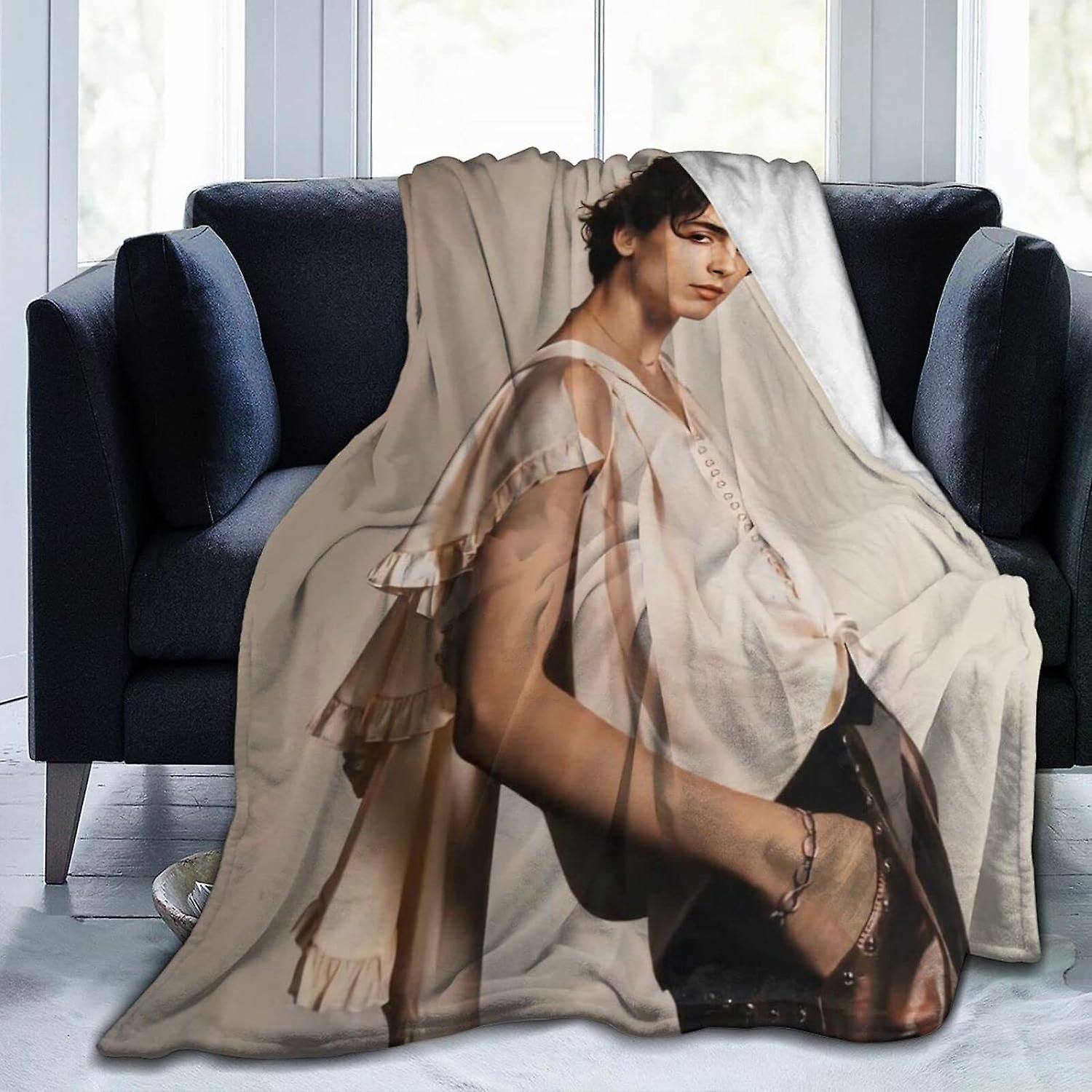 Timothee Chalamet Fleecedecke Decke Decke leicht super weich gemütlich Luxus Bettdecke Mikrofaser ABD28587