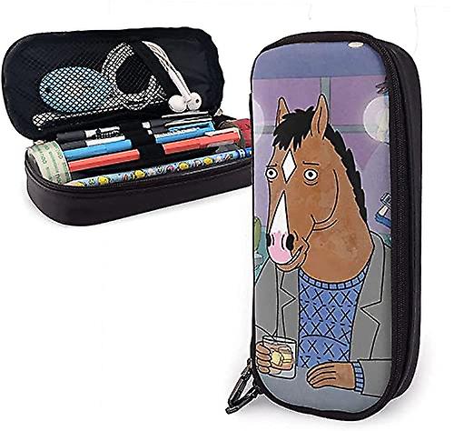 BoJack Horseman جلد مقلمة ، حالة قلم ، حقيبة قلم رصاص مع حقيبة قلم رصاص بسحاب دائم ، للبنين والبنات حالة مكتب العمل bd001198