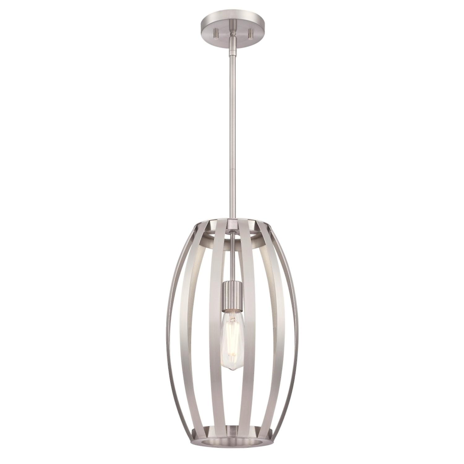 Lampe à suspension Farah Nickel brossé