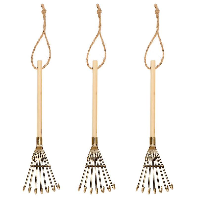 3pcs Miniature Rake Decor