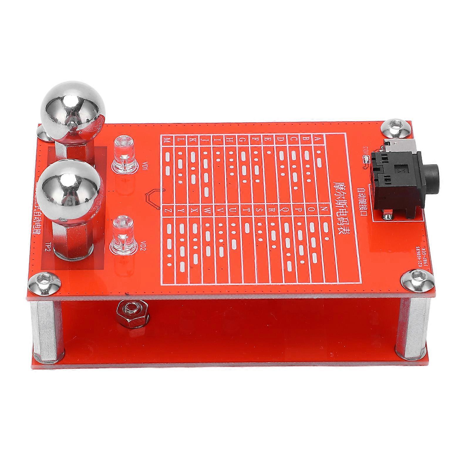 Automatic Telegraph Key Touch Sensitive CW Contact Key for Shortwave Radio 3.5mm Output Interface