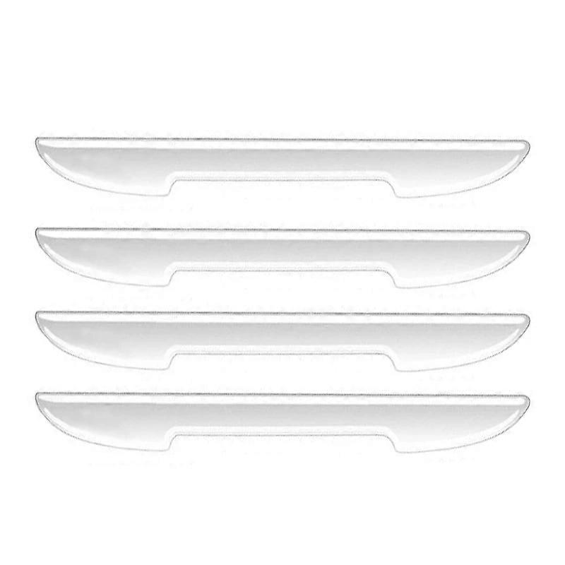 4/8pcs מדבקת מגן לרכב רצועת סיבי פחמן מראה מגן נגד התנגשות דלת רכב מדבקות עמידות בפני שריטות