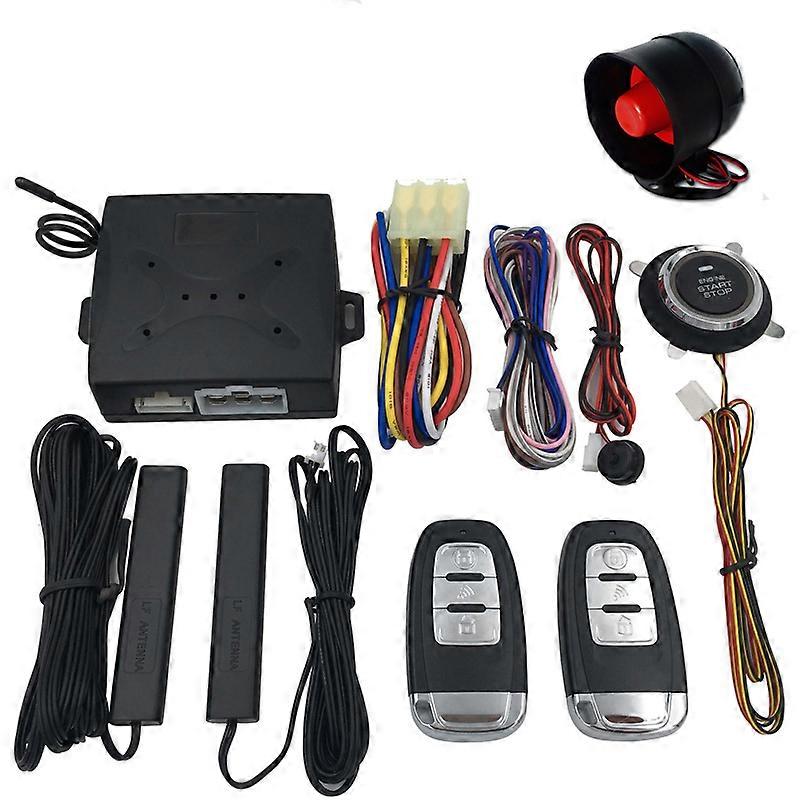 EFHIPS Auto Car Key Systems Key blade  Alarm One Start Stop Button Engine Push Button RFID Lock Ignition Switch less Entry Starter Antitheft System