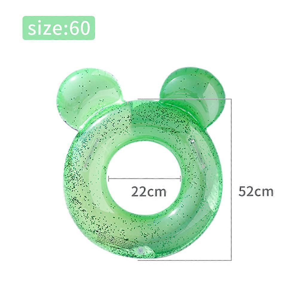 Cute Animal Baby Infant Float Sequins Swimming Ring With Handle Kid Inflatable Pool Floats Swimming Circle Beach Party Pool Toys