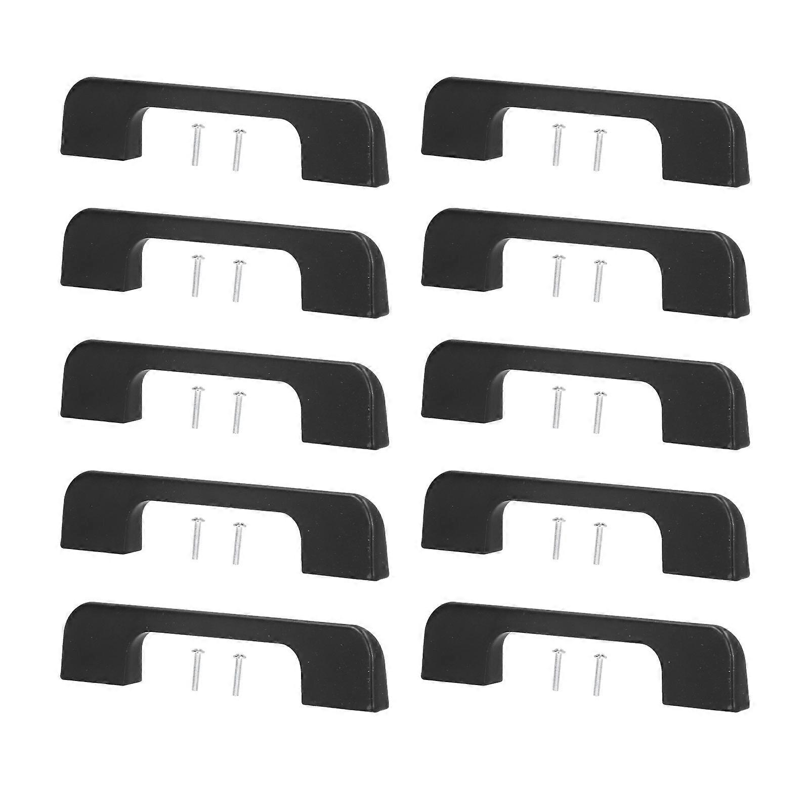 10 Pcs Drawer Pulls Strong Bearing Capacity Modern Simple Unique Cabinet Handles With Screw For Wardrobe Door Window