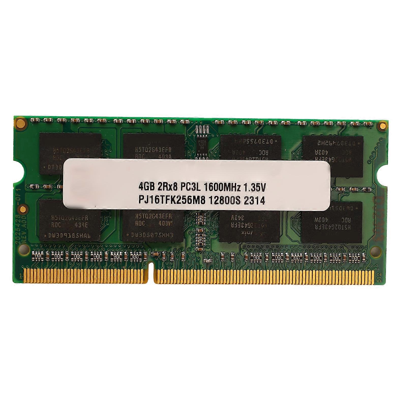 Laptop Memory Module 4GB DDR3 1600MHz Stable Antiwear Gold Plated Pin Gaming RAM for Laptop Working Games Editing