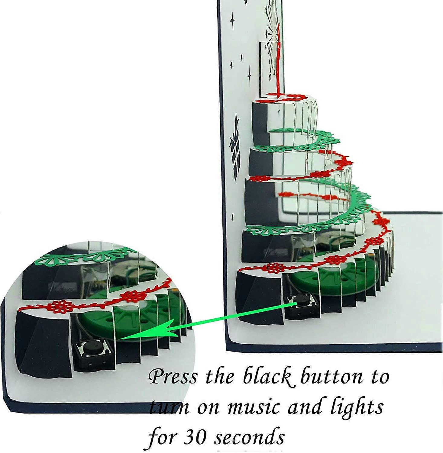 thumbnail image 2 of 3D Light Music Birthday Card Pop Up Cake Creative Greeting Card Happy Birthday Party Gift Message Cards I.1246031792 2 of 13