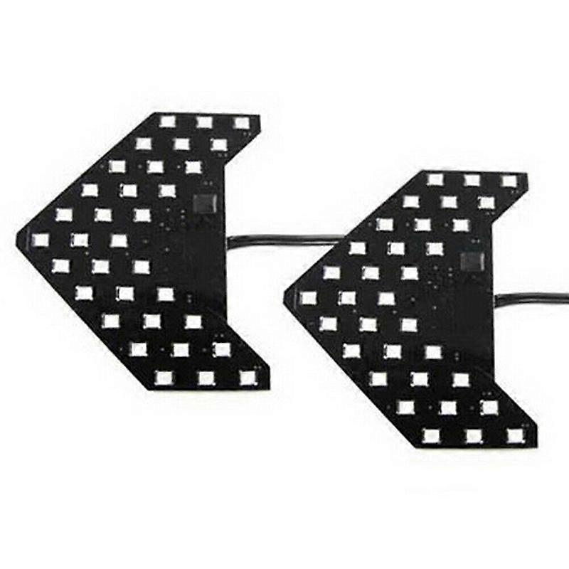2Pcs Amber Yellow 33-SMD Sequential LED Arrows for Car Side Mirror Turn Signal Lights