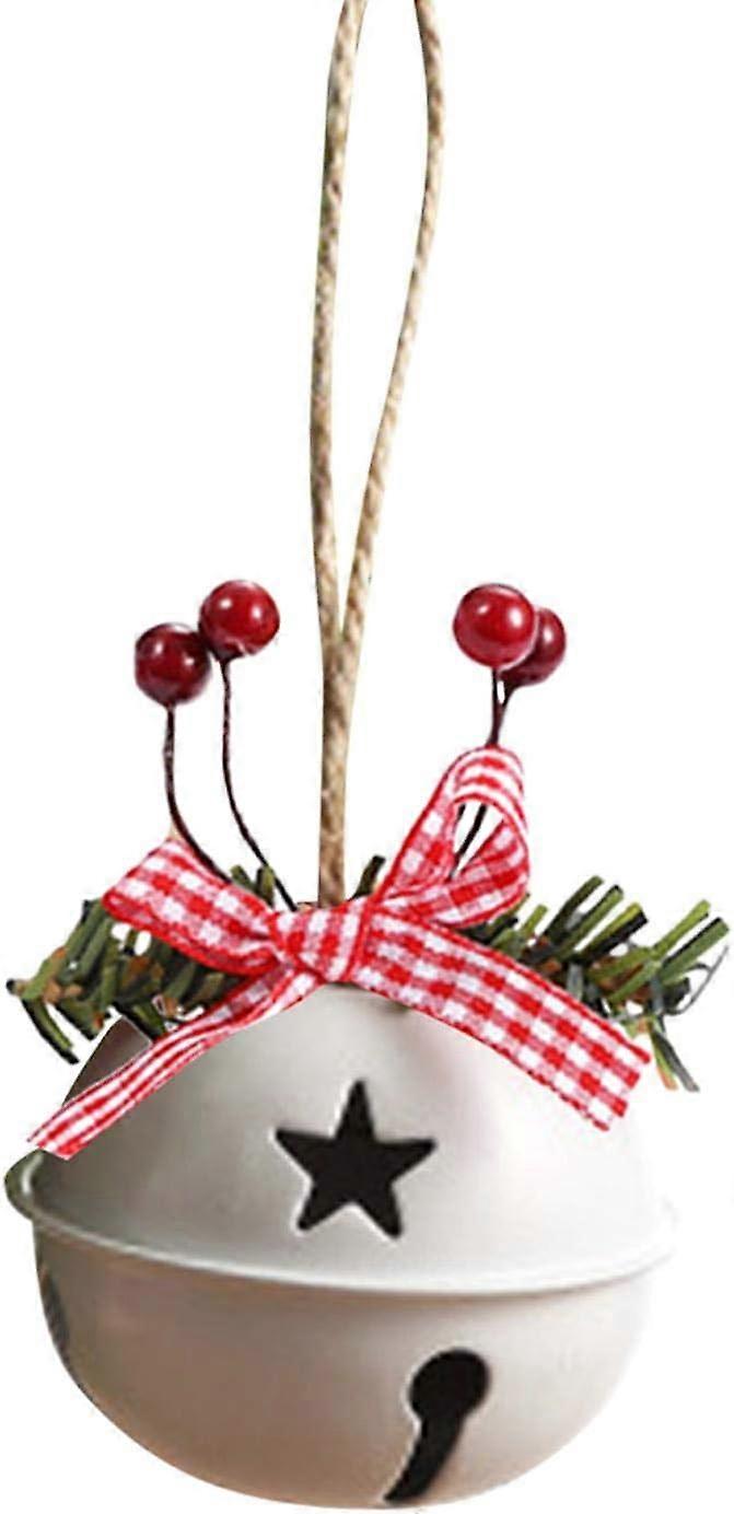 Cloche De Noel, 6PCS Ensemble De Dcorations d'arbre De Nol en Mtal, Ornements Sus