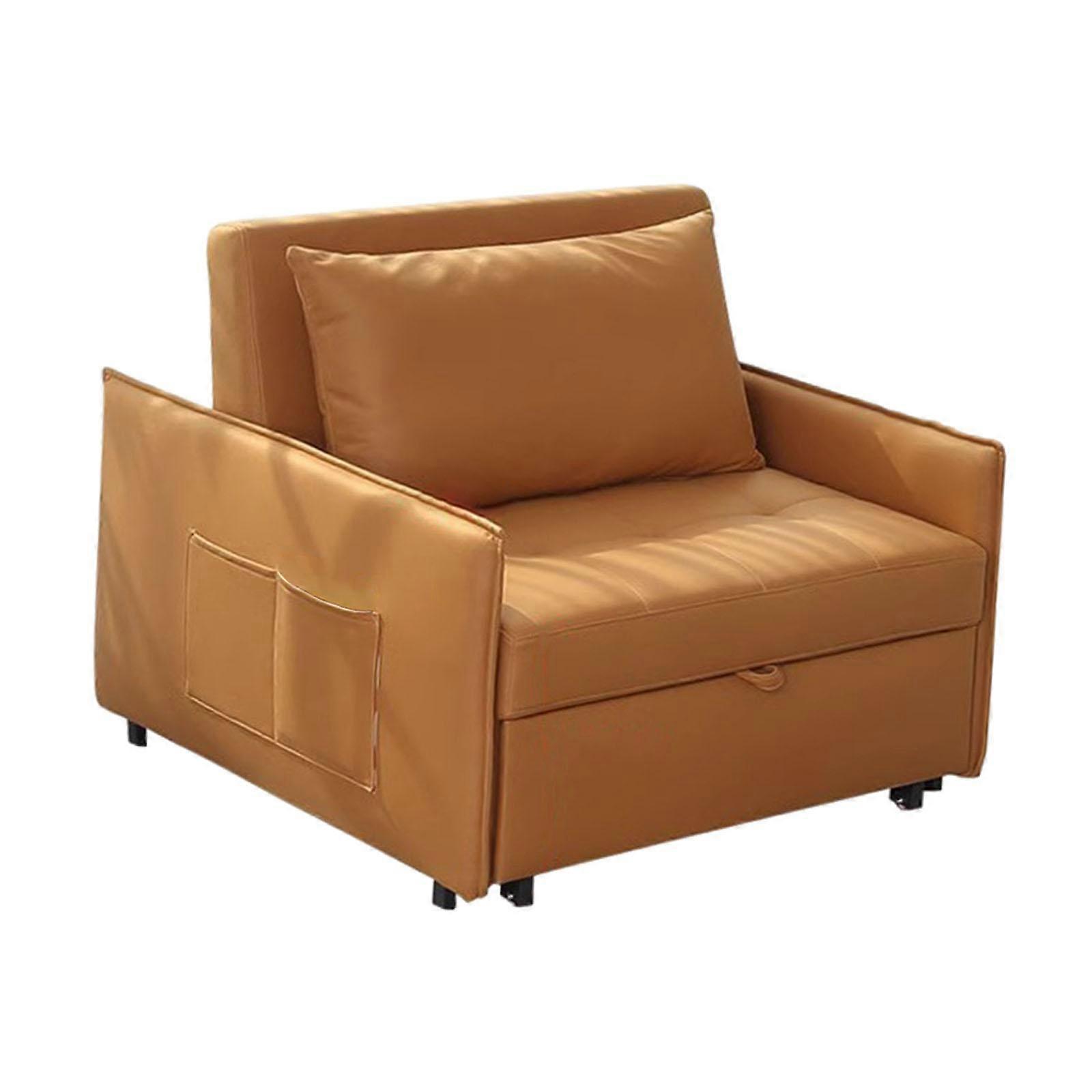 Klappbares Einzelschlafsofa Gepolstertes Sofa Freizeit Modernes minimalistisches Lazy Sofa 80cm