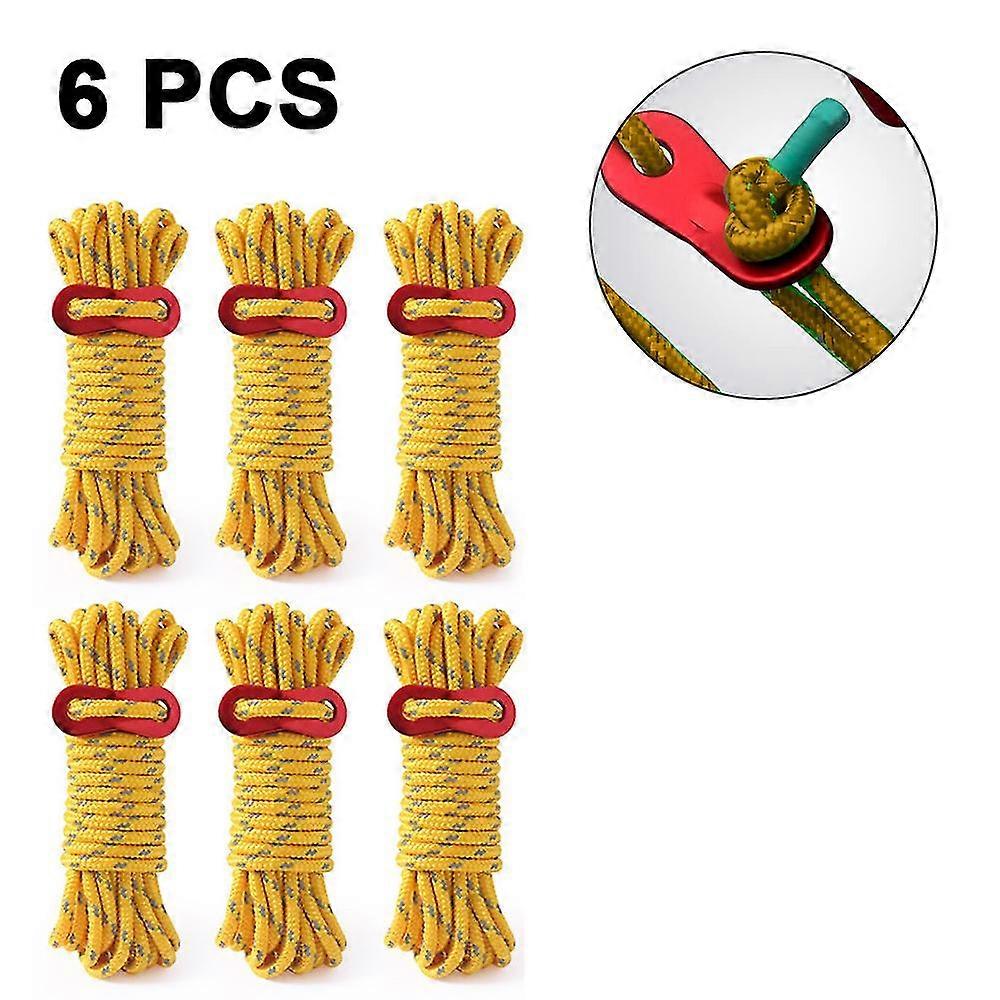 Outdoor Camping Tent Ropes,guy Lines Reflective Camping Rope