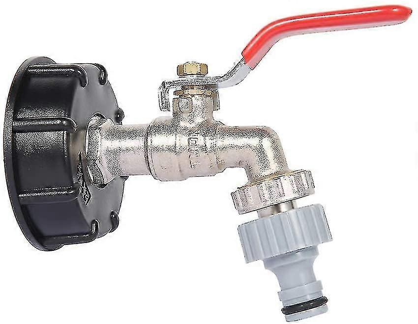 Ibc Tank Adapter S60x6 Threaded Connector Replacement Valve Fitting Parts Drain Adapter To 1/2" Hose