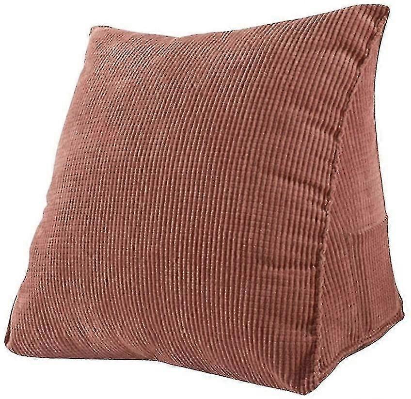 Wedge Pillow For Reading And Watching In Bed, Brown