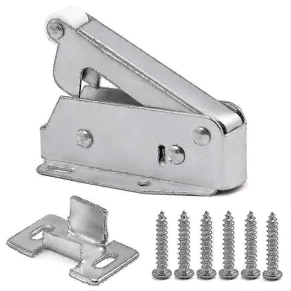 Quick Automatic Spring Latch - Cold Rolled Steel For Closet Doors And Attic Hatches