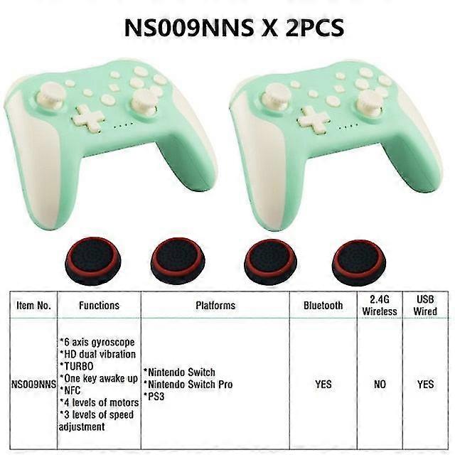 2Pcs bluetooth 2.4g wireless controller for nintendo switch