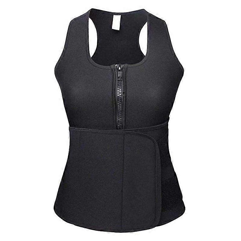 1pc compression corset vest waist trainer belly control slimming shapewear for women - size xxl (black)
