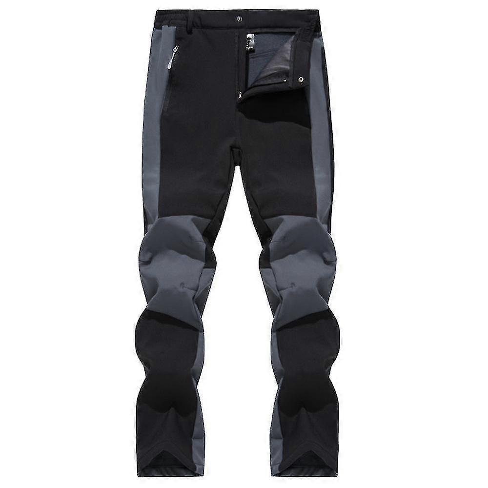 Fleece Hiking Pants Men Casual Climbing Combat Warm Trousers Tactical Bottoms
