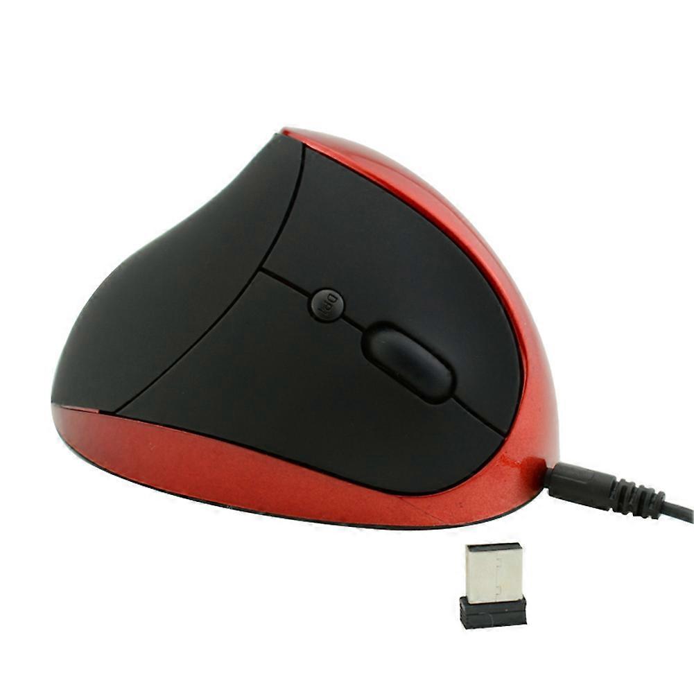 Ergonomic Rechargeable 2.4G Wireless/Wired 6 Keys Optical Vertical Mouse Mice