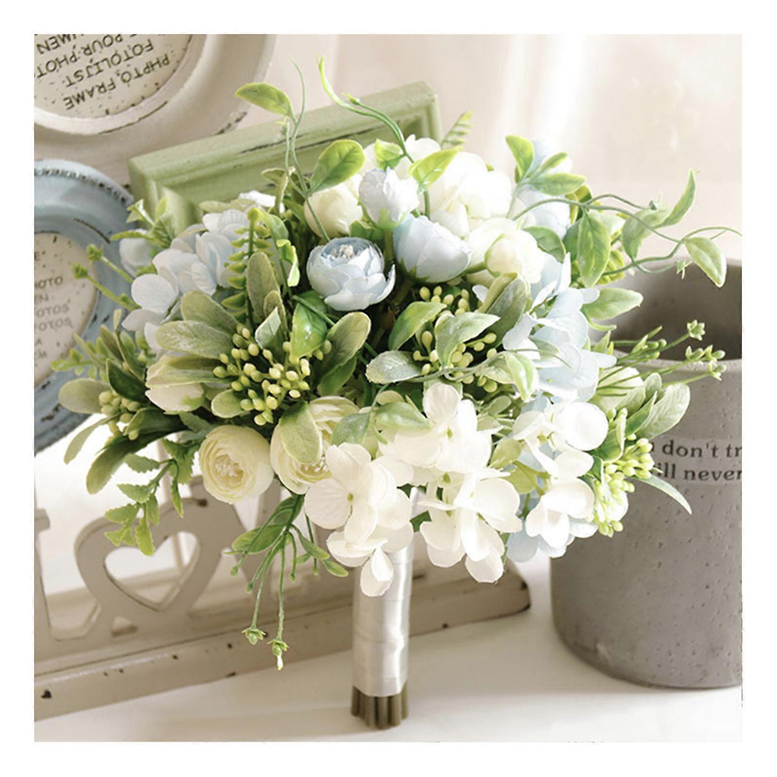 Decoração de buquê de noiva artificial artesanal