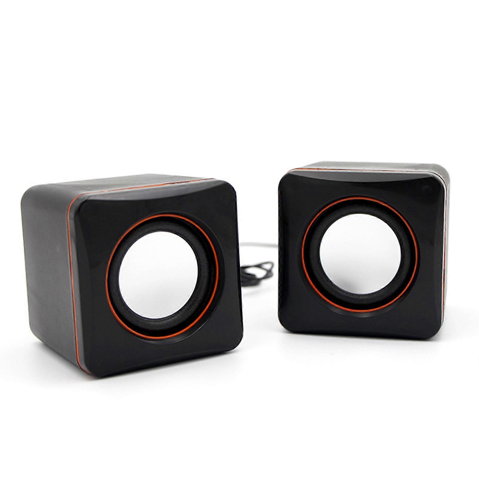 Mini 3.5mm Jack Wired Speaker Mini Wired Audio USB PC Speaker for Desktop/Laptop/Notebook
