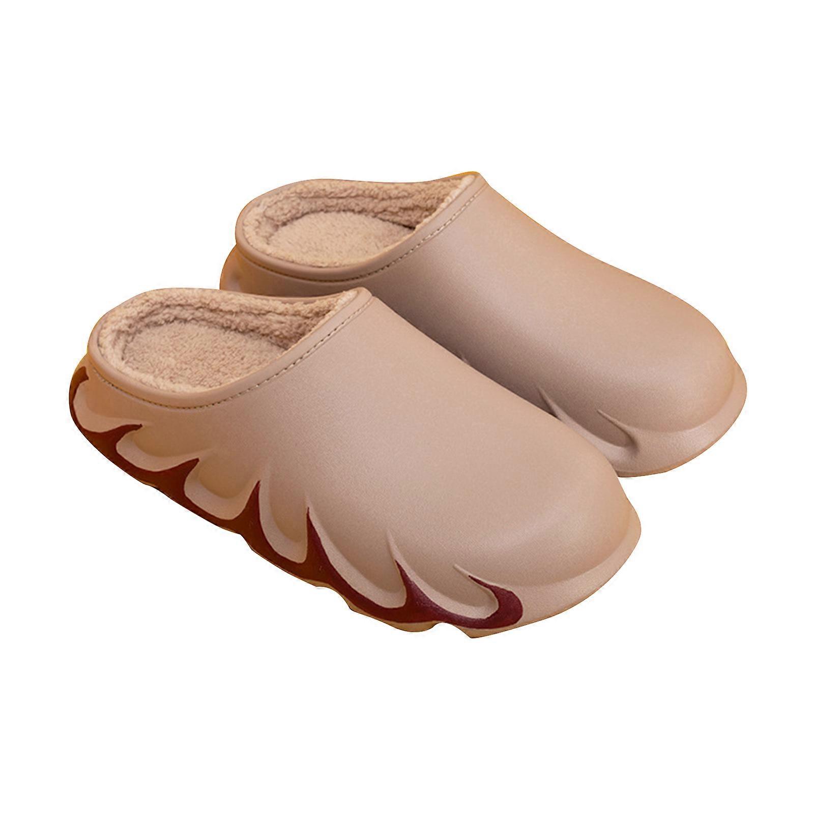 Flame Winter Slippers Flame Pattern Slippers for Winter Warm Durable Fashionable
