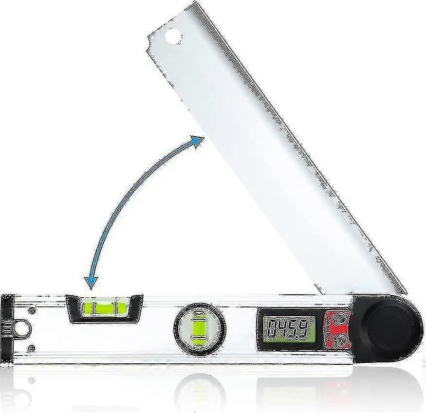 Digital Protractor 0-230 Electronic Digital With Lcd Display - 300mm Protractor For Woo