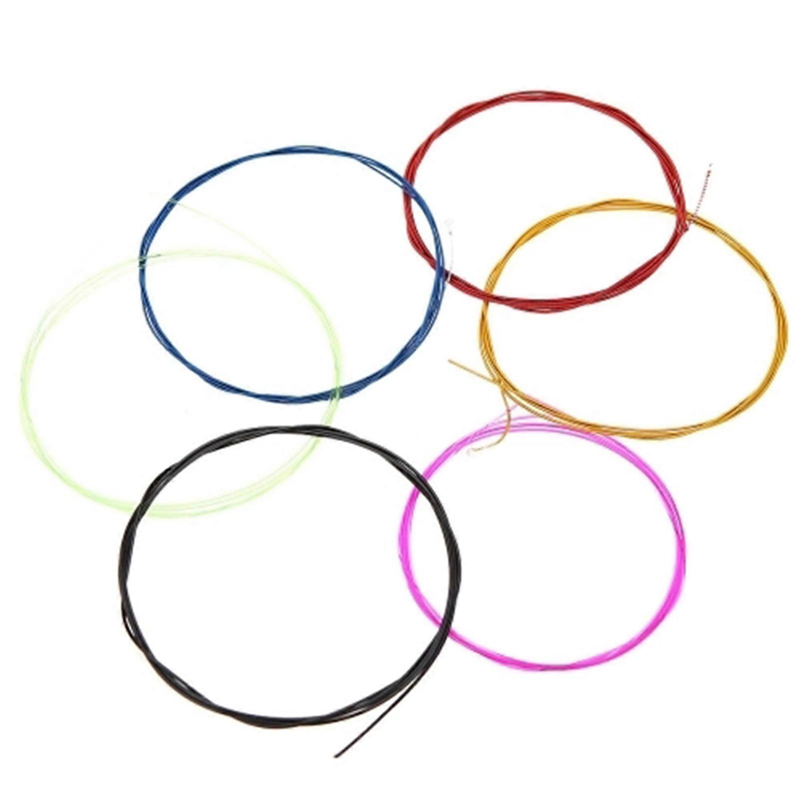 Classical Guitar Strings Complete Set Practice Portable Colorful 6pcs A107C HOT