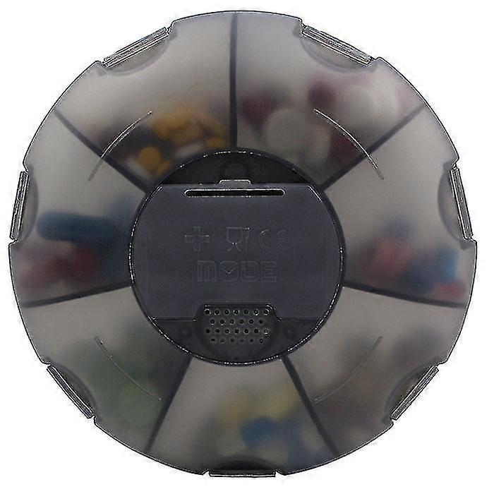 Large Container Round Pill Box Travel Pill Organizer With Timer