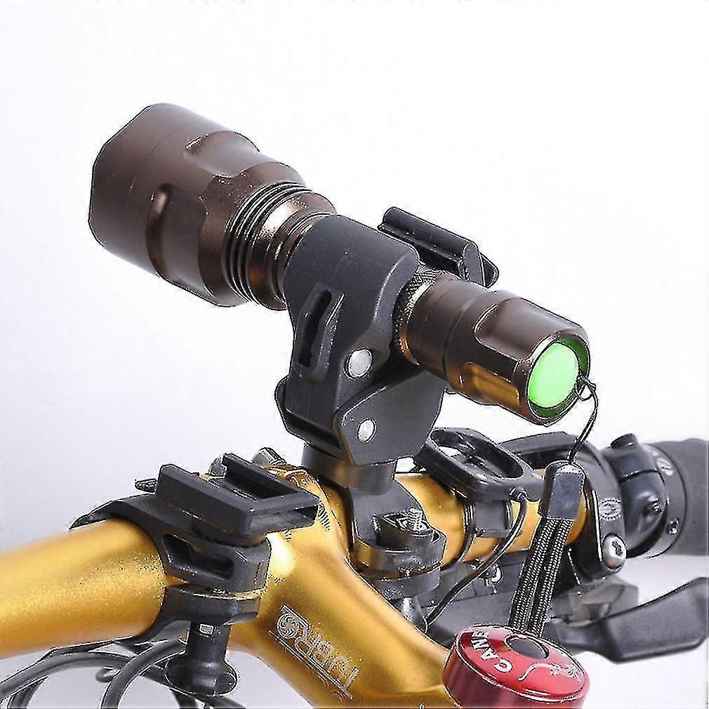 Universal Bicycle Led Torch Lamp Flashlight Mount Bracket Holder 360rotation