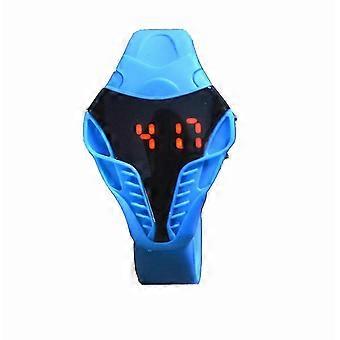 Silicone Blue Creative Snake Head Watch