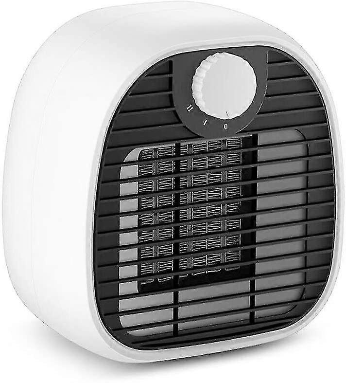Mini Fan Heater,400w Desktop Heater Small Household Desktop Personal Space Heater Mini Fan(white)