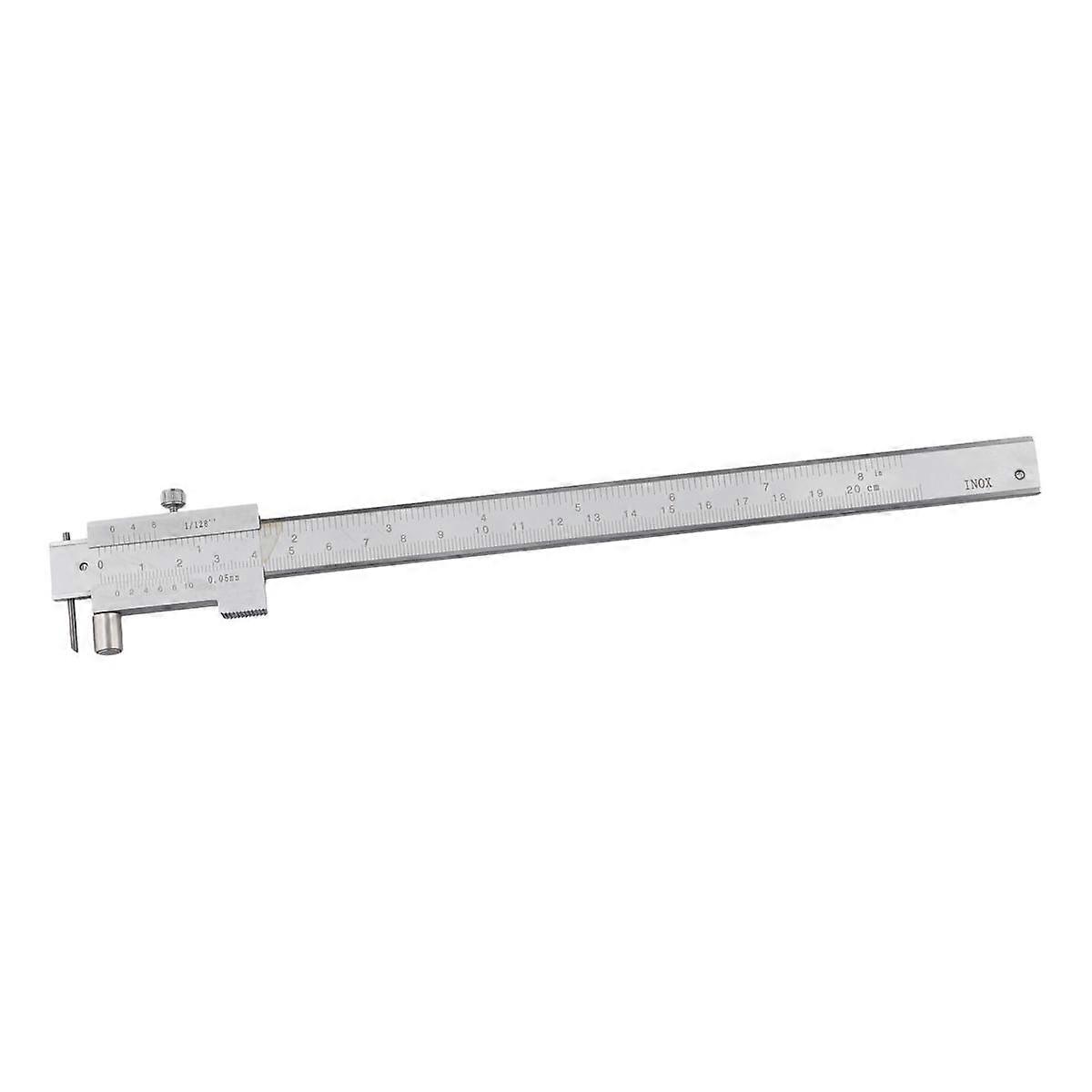 0-200mm Marking Vernier Caliper with Carbide Scriber Parallel Marking Gauging Ruler Measuring Instr