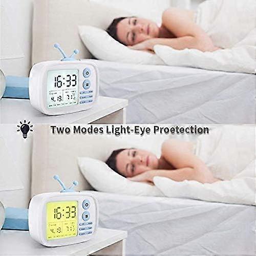 Kids Small Digital Alarm Clock,Multi-Function Travel Alarm Clock