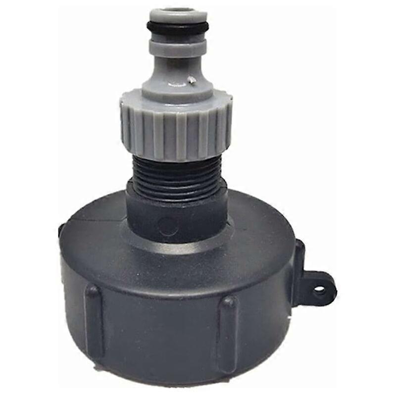 Quick Connect Nipple for 1000L Tank, S60X6 IBC Fitting Multitanks Faucet Fitting, Hose Connector for IBC Tank Adapter (Plastic Outlet ,3/4')