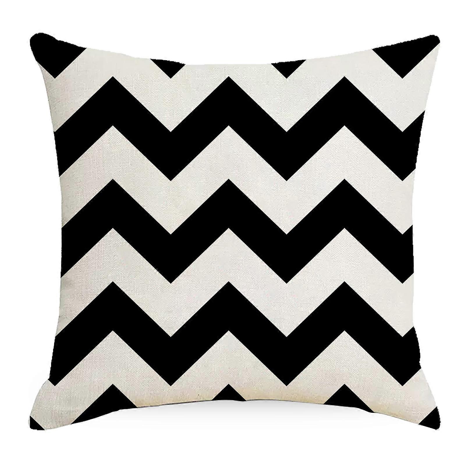 Throw Pillowcase Geometric Pattern Exquisite Pattern Super Soft Wear Resistant Washable Throw Pillow Case Decoration